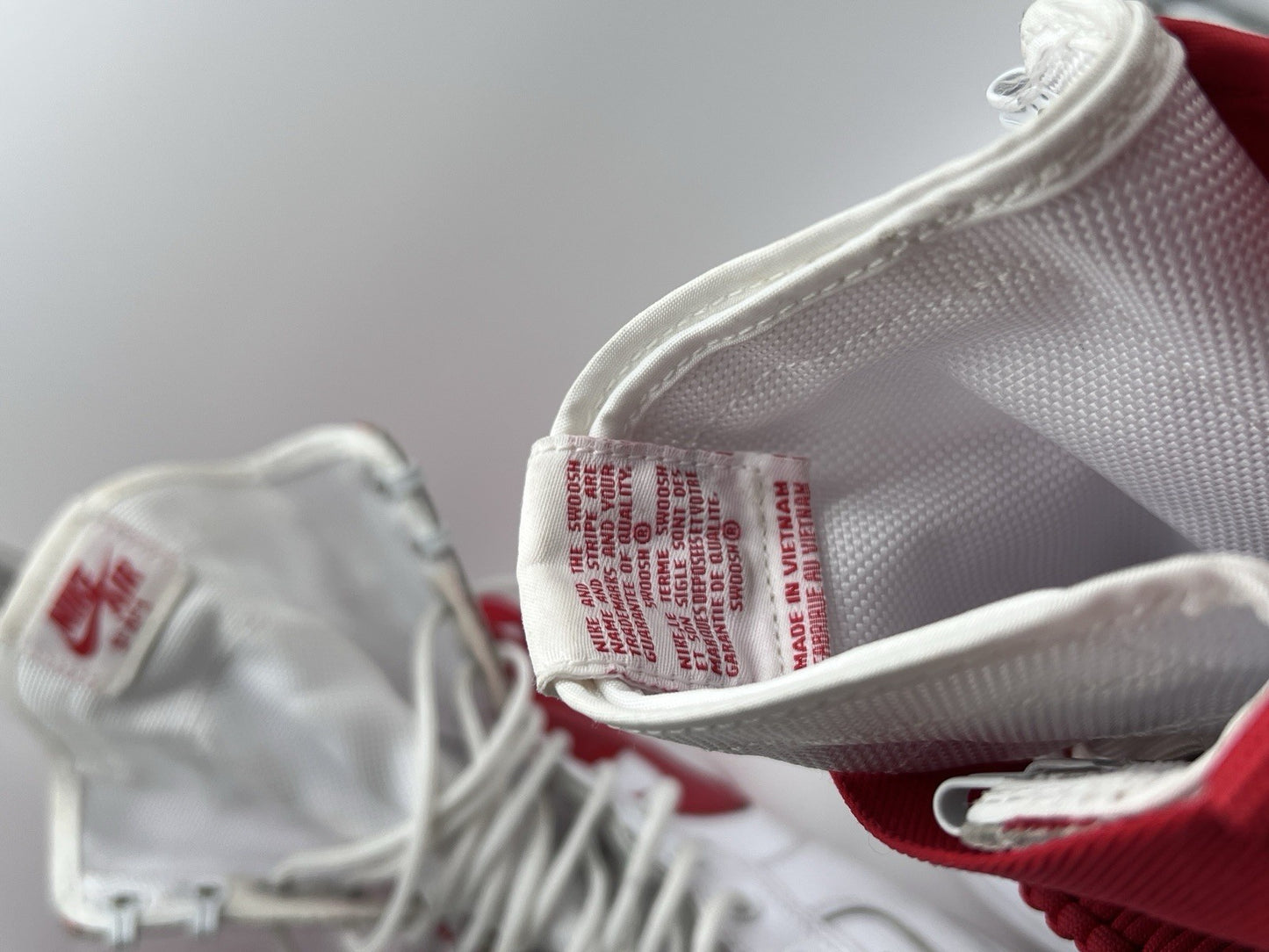 Men’s Size 10 - Nike SF Air Force 1 High White University Red