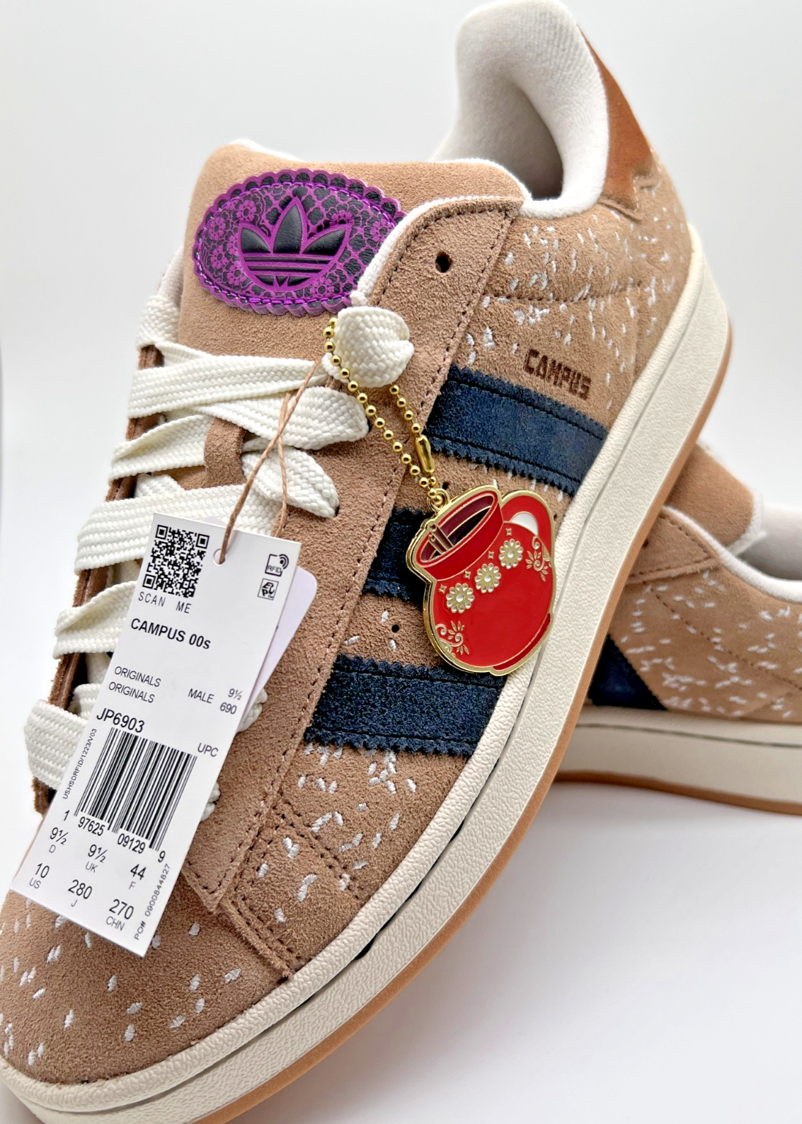adidas Campus 00s Dia De Muertos JP6903 Warm Sand Mens 10 NEW With Box