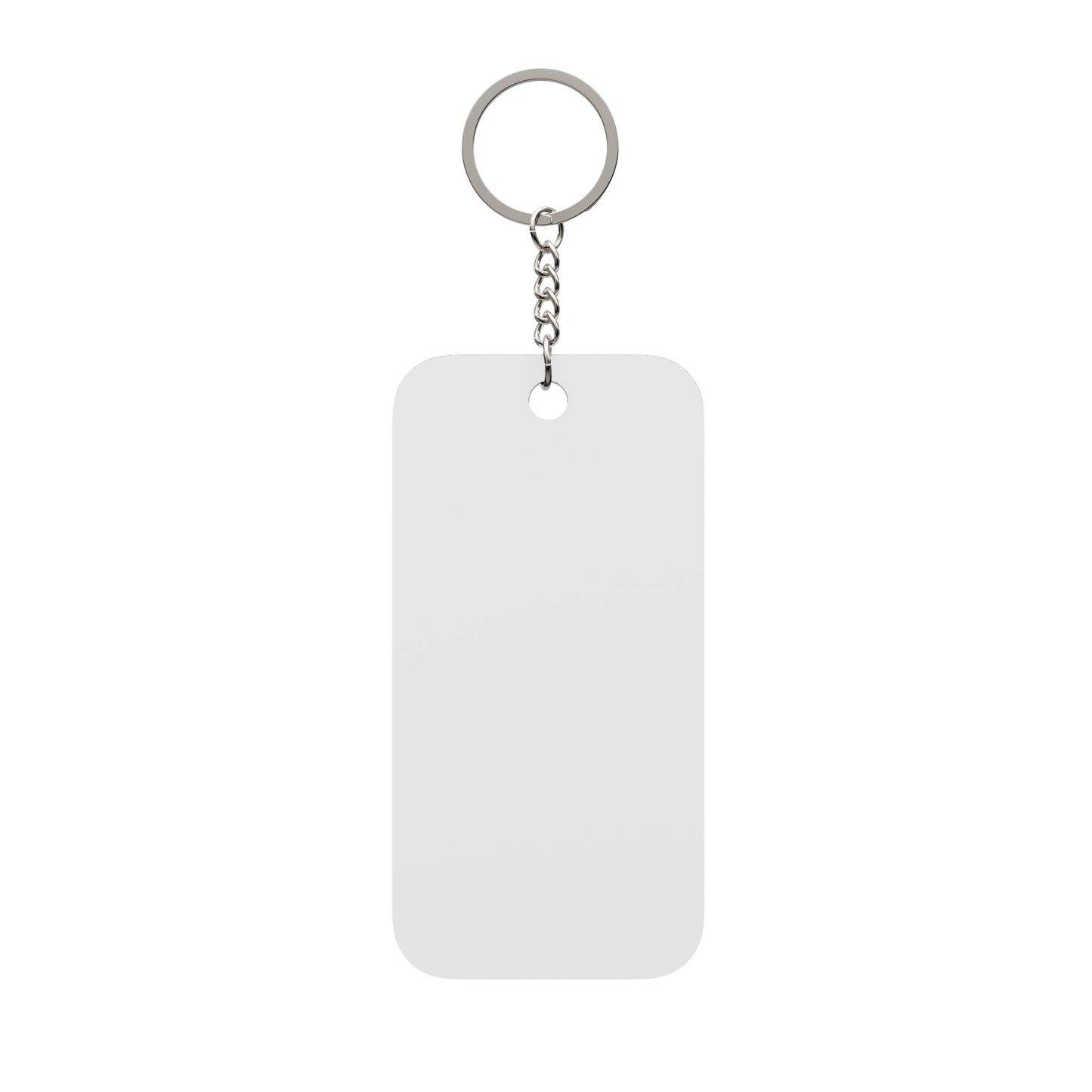 Green Geometric Double-Sided Keychain Charm — Tribal Mandala Design