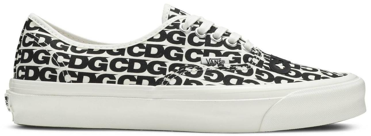 Vans OTW Authentic 44 CDG Comme des Garçons White Black Men 6.5/Women 8 NEW