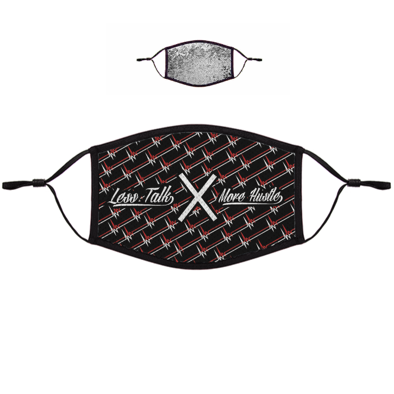 Less Talk X More Hustle™ FIT HUSTLE® Sequin Face Masks