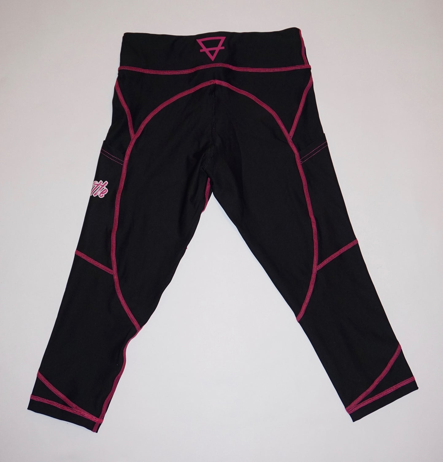 Black/Pink Legging Crops
