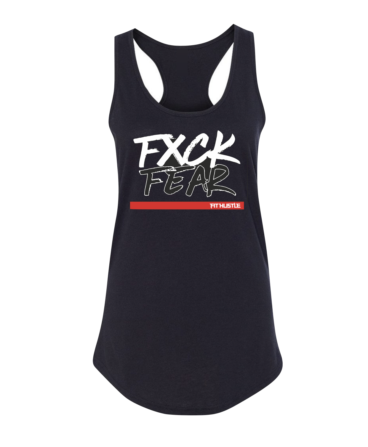 FXCK FEAR - Blk Womens Racerback