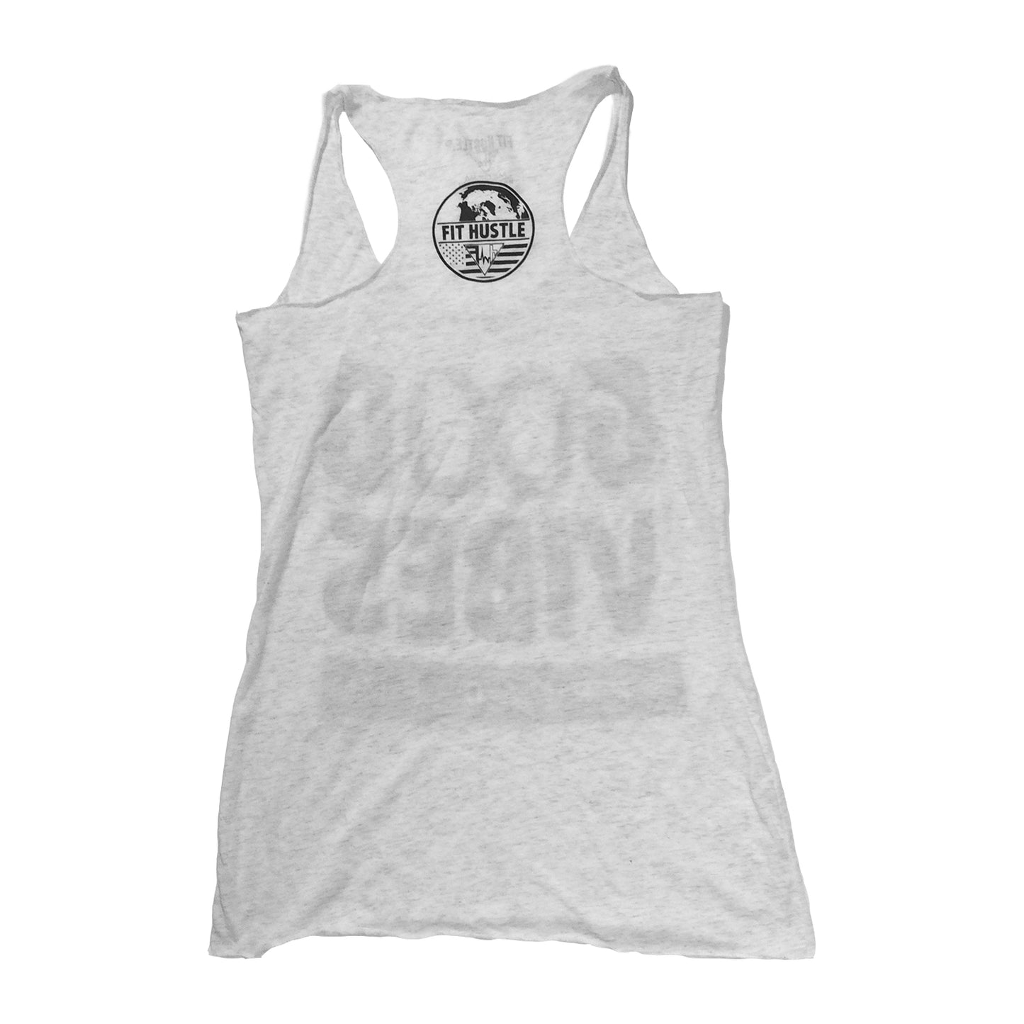 “GOOD VIBES - SPREAD EM” Women's Athletic Grey TriBlend Racerback