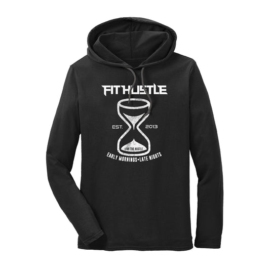 'Hustle Harder' Lightweight Hoodie Tee