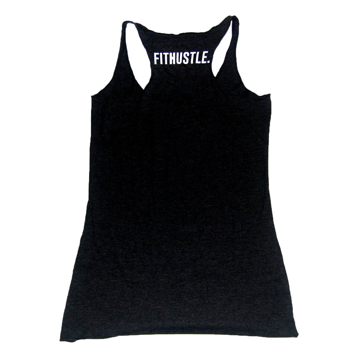 Womens Racerback Tank Top - Hustle Or Die Charcoal