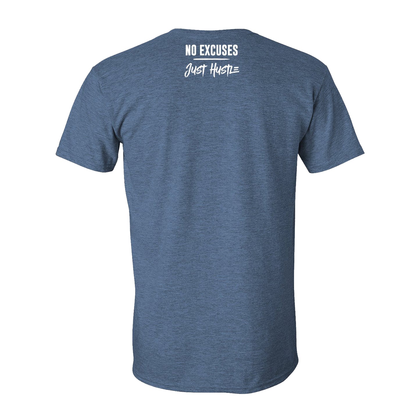 Team 'Just Hustle' Shirt - Heather Indigo