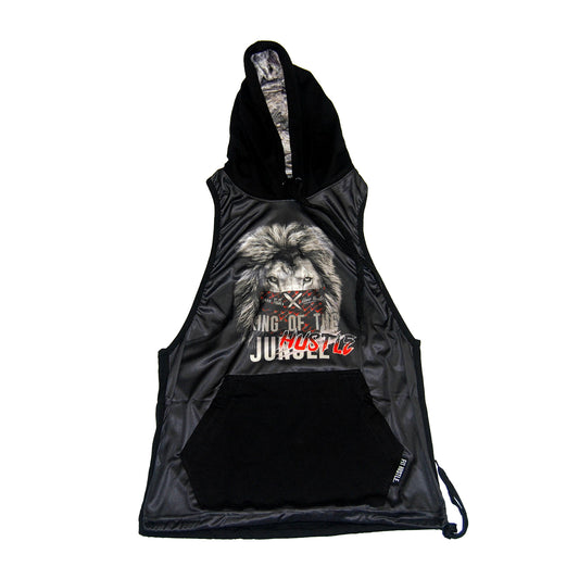 King of the Hustle Lion Stringer Hoodie