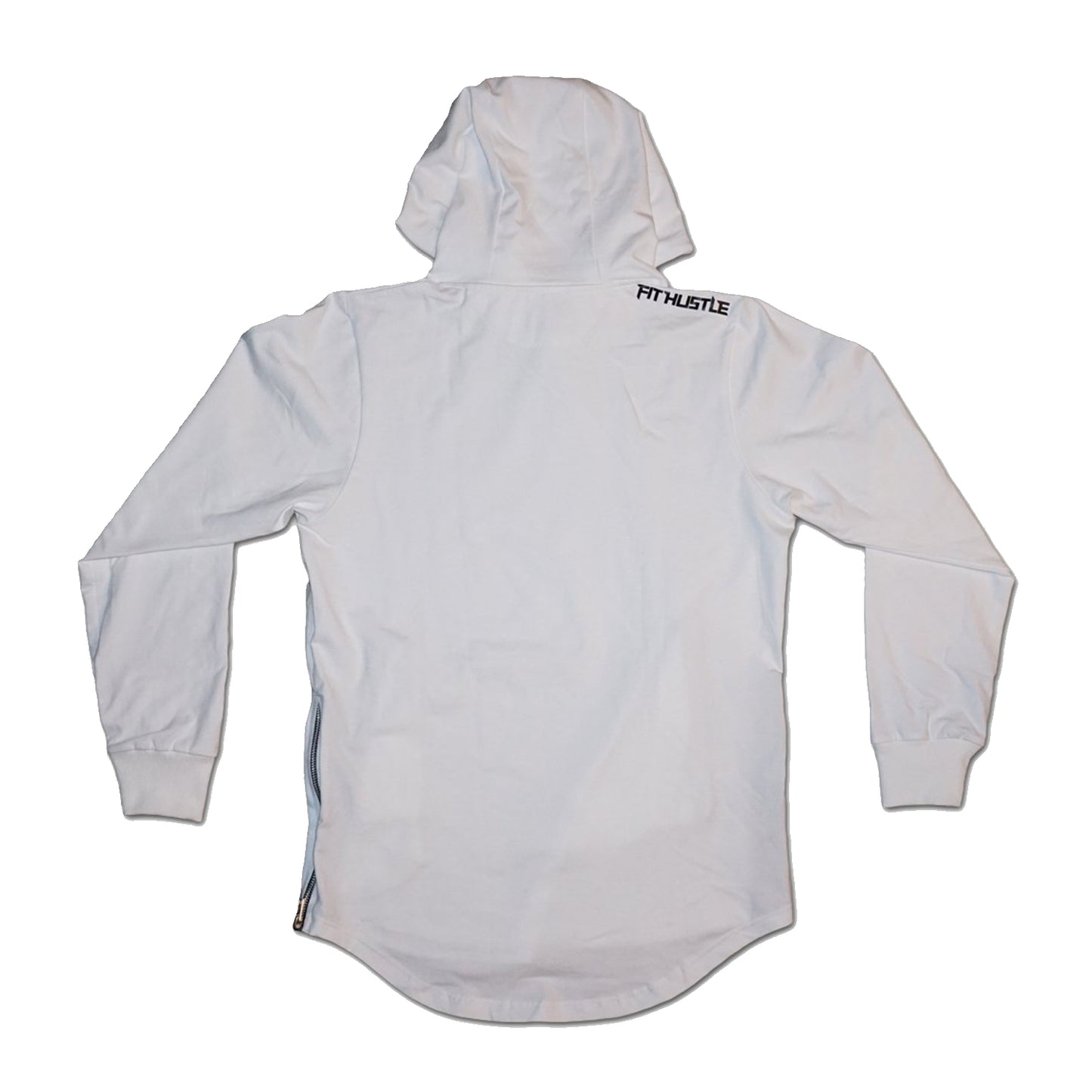 Premium Hustler Zip Scallop Hoodie Tee