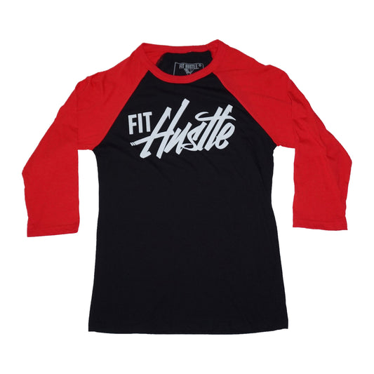 Fit Hustle Raglan - Red/Black