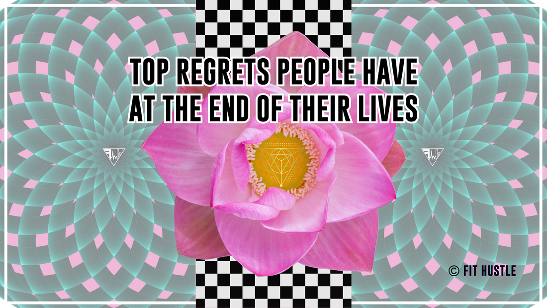 Illustration of top regrets people have at the end of their lives, based on insights from a former hospice care worker.