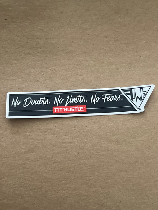 'No Doubts. No Limits. No Fears.' Sticker Decal
