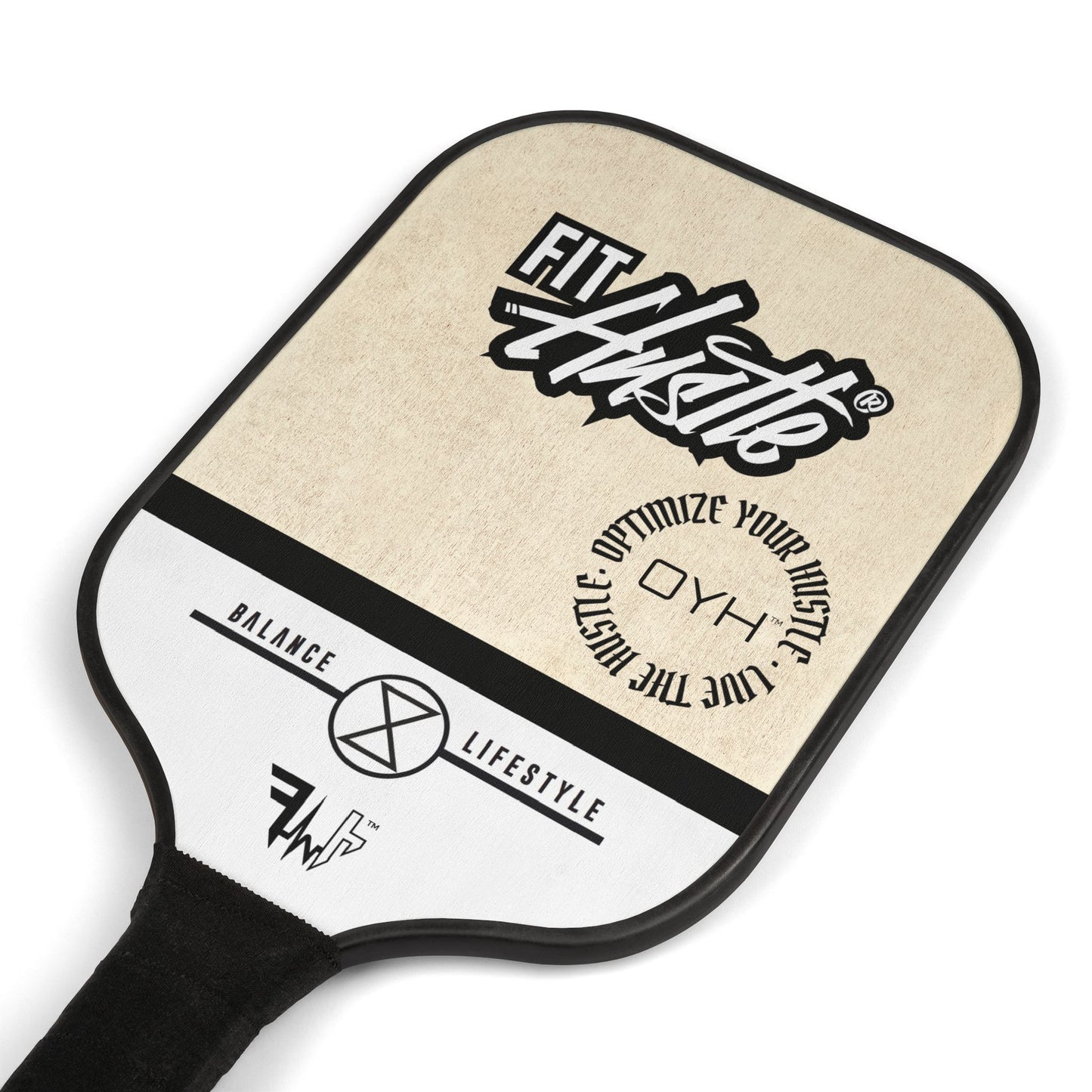 FIT HUSTLE® OYH™ Wooden Pickleball Paddle Set