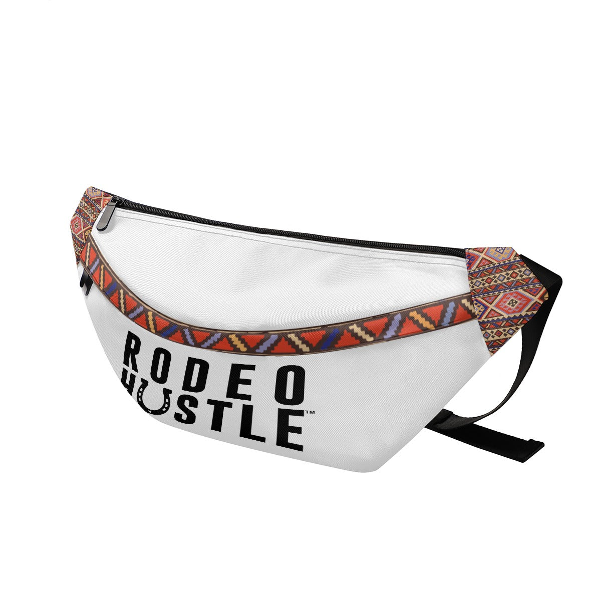 Side view of the Rodeo Hustle™ Riding Bag showcasing its durable construction.