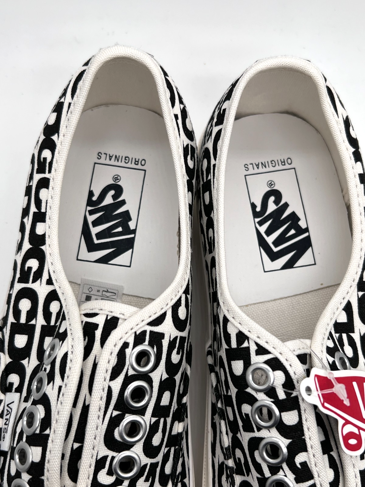 Vans OTW Authentic 44 CDG Comme des Garçons White Black Men 6.5/Women 8 NEW