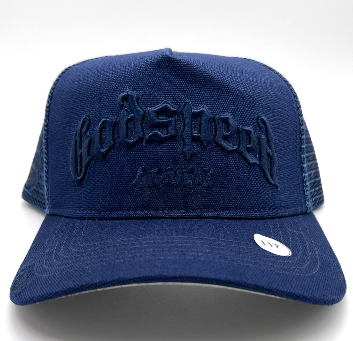 Godspeed Trucker Hat Navy Mesh Snapback OSFA New Authentic