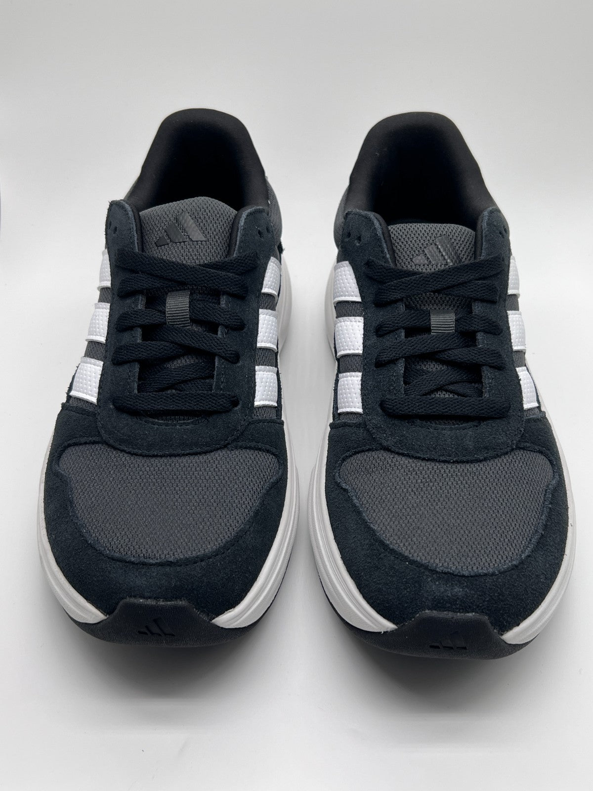 Adidas Cloudfoam Cuxxion-80S (WIDE) Mens Shoes Core Black/White kj4268 - Men's 8
