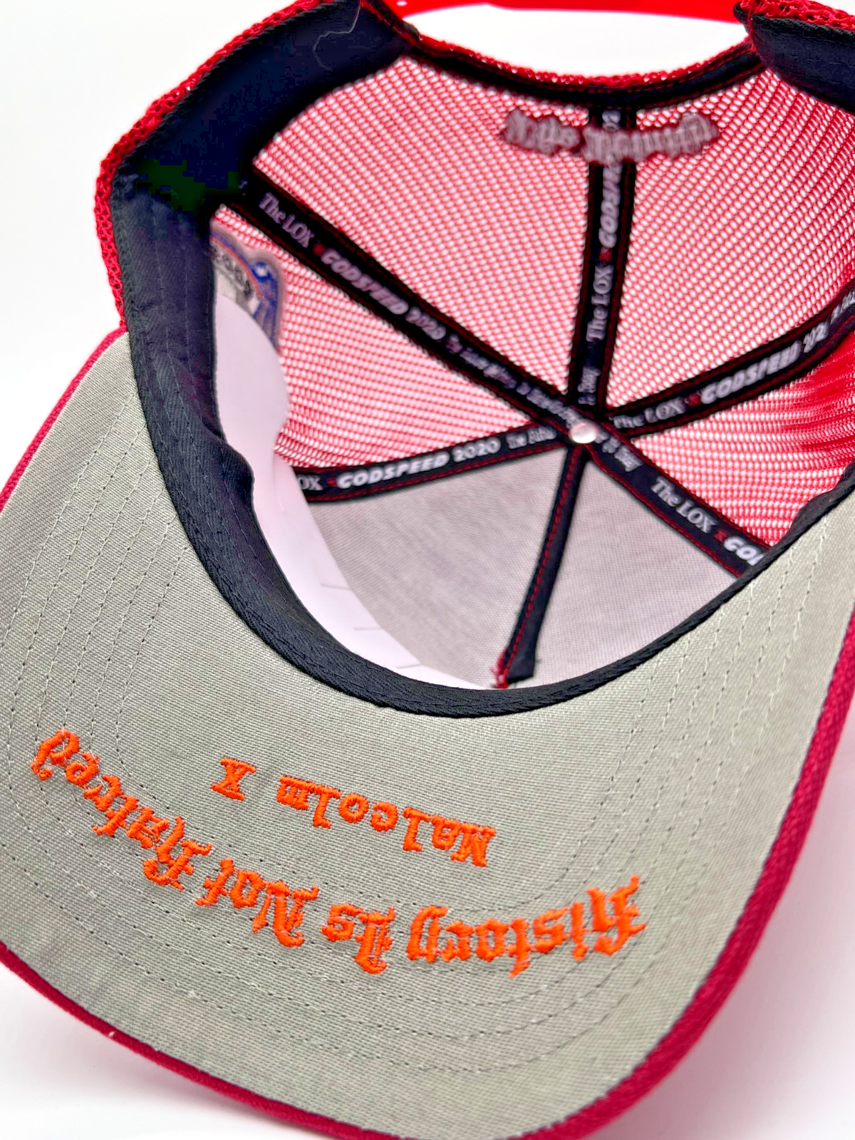 The LOX x Godspeed Trucker Hat Red White Snapback One Size New