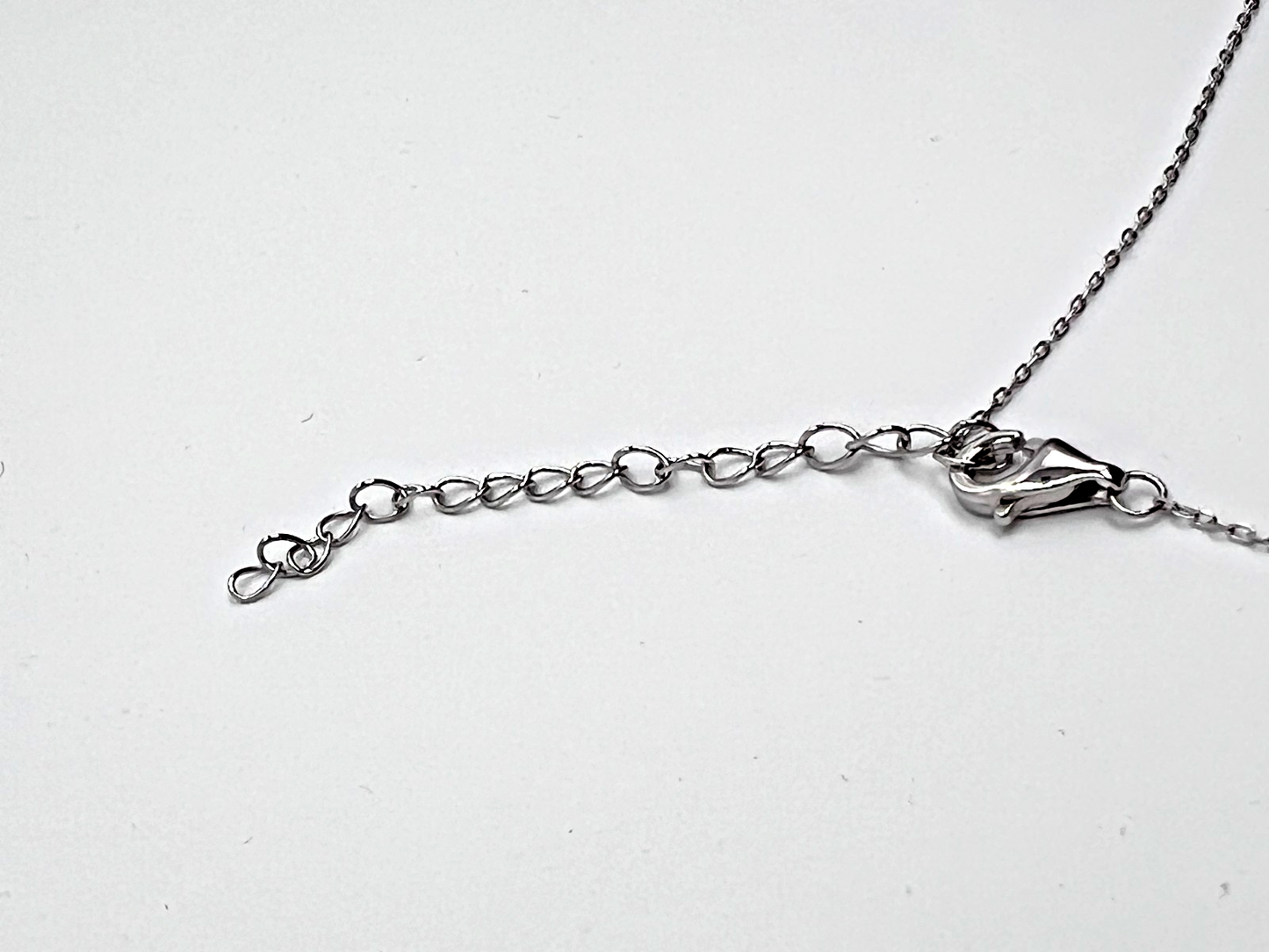 925 Sterling Silver Moissanite Cross Pendant Necklace 0.75 CTW 16-18" NEW #267