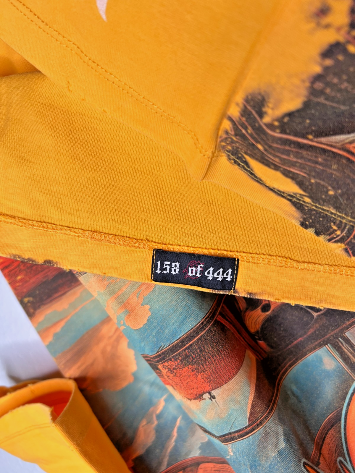 Authentic Godspeed Desert Highway Tee 158/444 Yellow Size S NWT Numbered