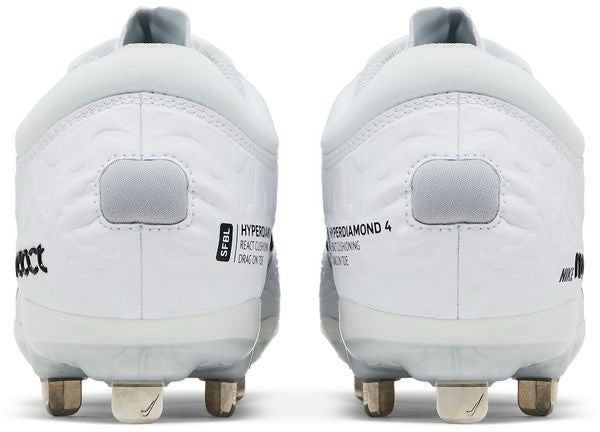 Nike HyperDiamond 4 Elite Women's Softball Metal Cleats White CZ5917-102