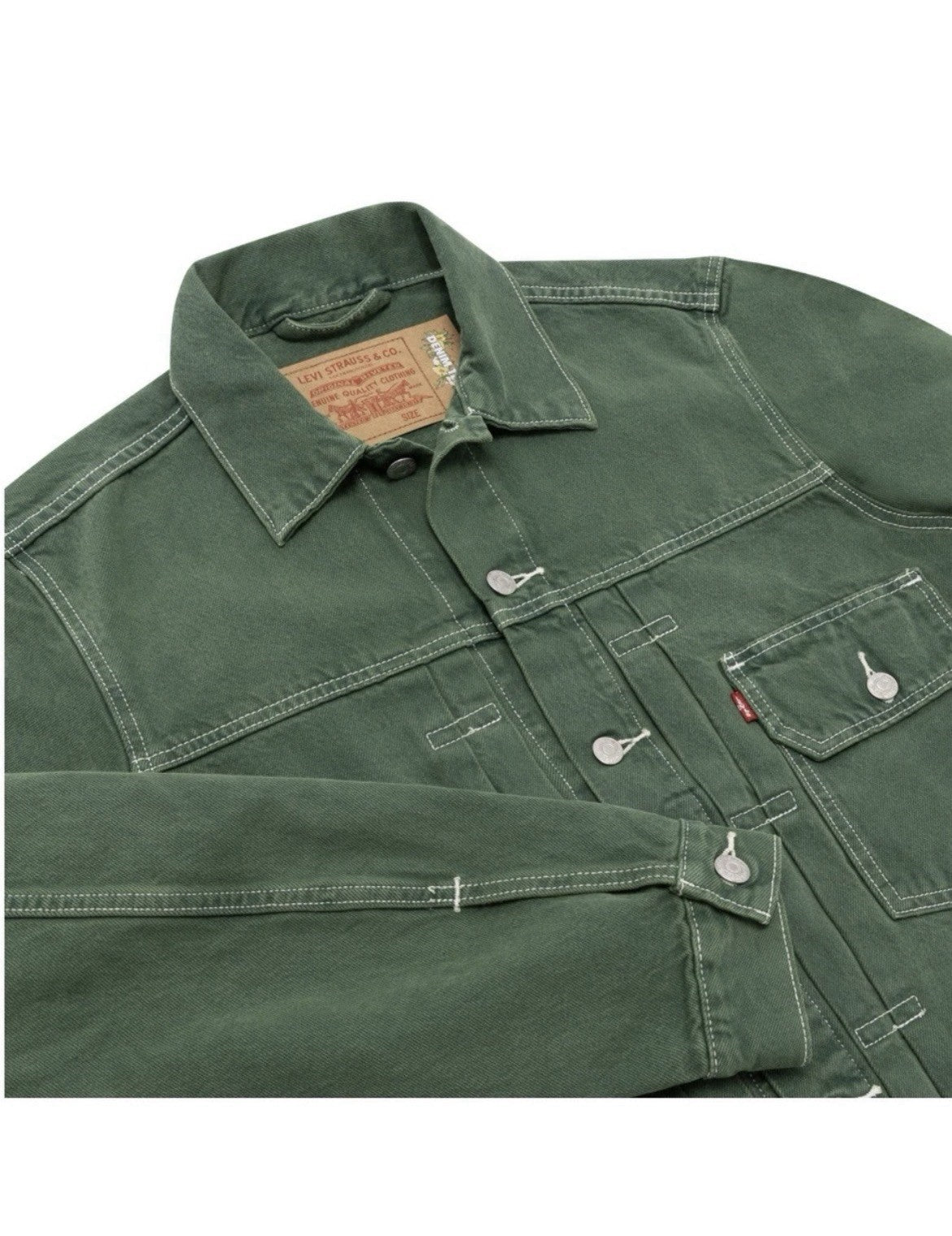 Denim Tears x Levi’s ADG Type-2 Green Denim Jacket Men’s Medium NEW
