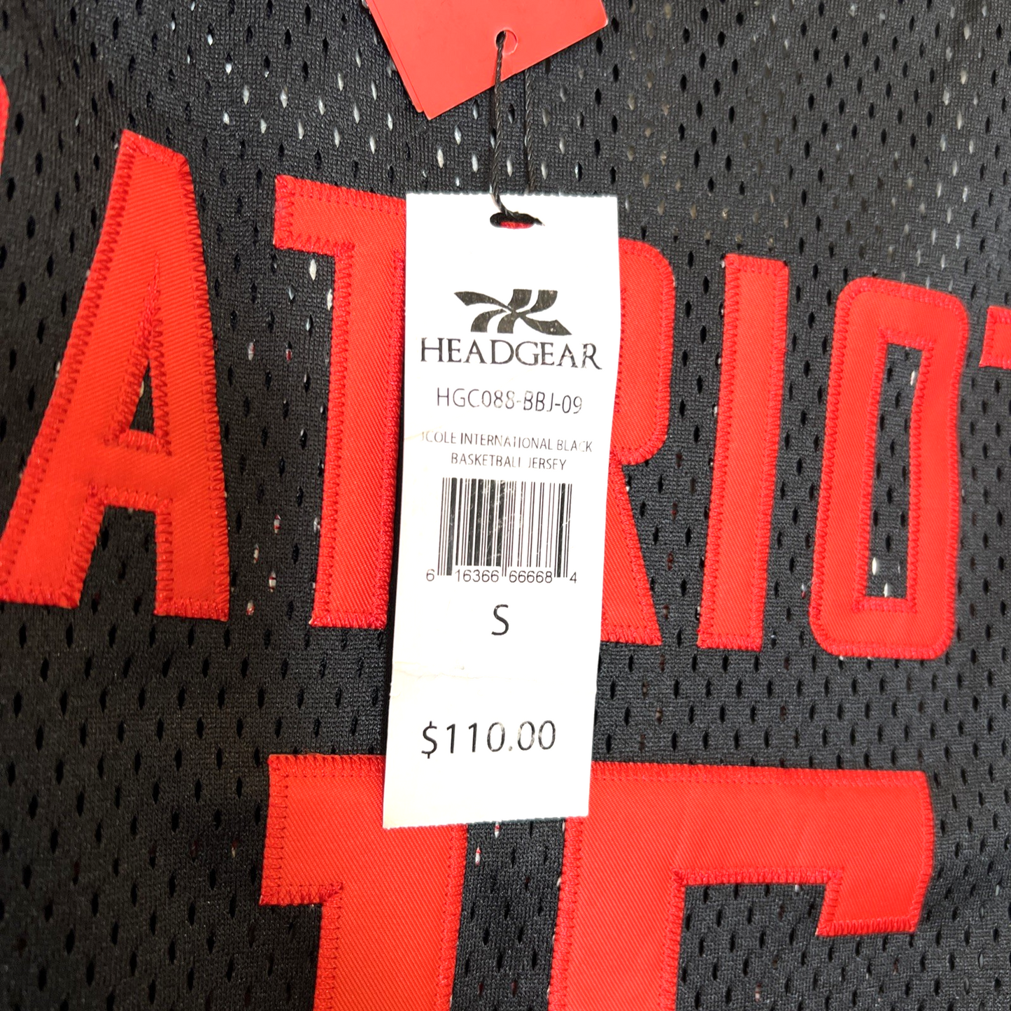 J Cole Rwanda Patriots #15 Headgear Classics Basketball Jersey Small NWT