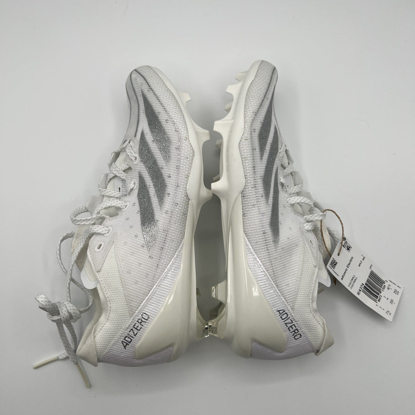 adidas Adizero Electric Football Cleats White Silver IE4374 Men’s 7.5 New