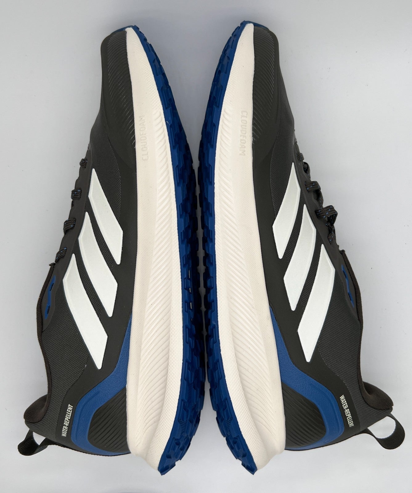 Adidas Runfalcon 5 TR Men’s 11.5 Gray Blue Trail Running Shoes JQ6958 NWT