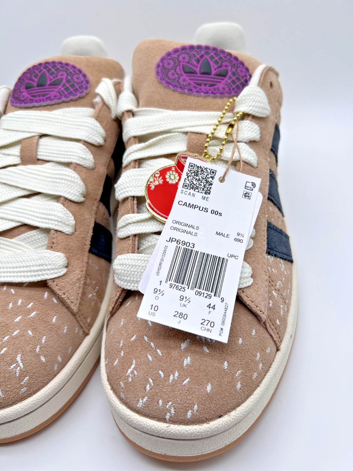 adidas Campus 00s Dia De Muertos JP6903 Warm Sand Mens 10 NEW With Box