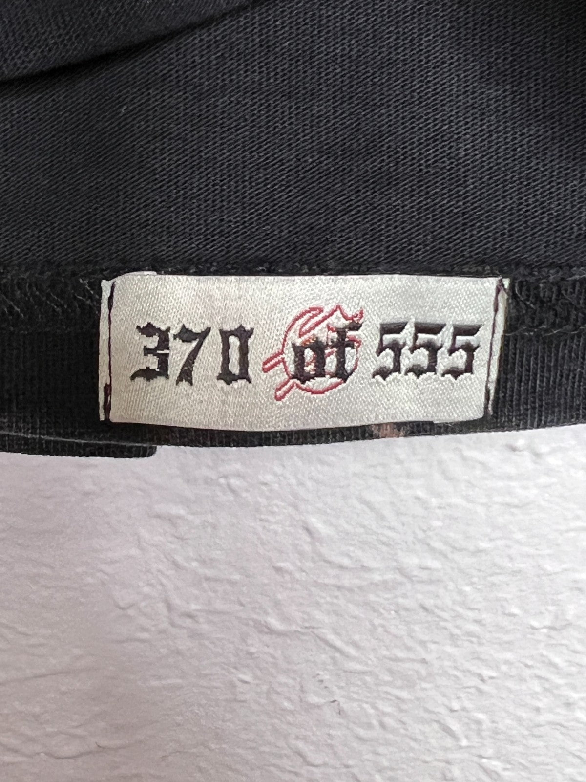 Godspeed Thoroughbred LS T-Shirt Black Wash 370/555 Size XS NWT Numbered