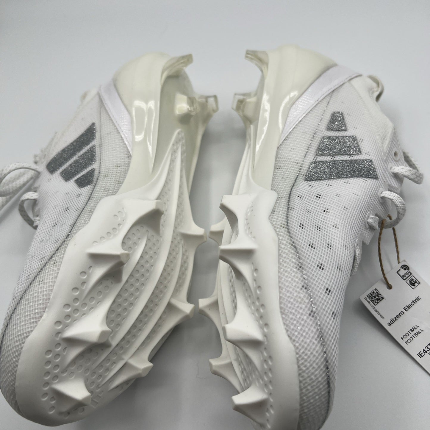 adidas Adizero Electric Football Cleats White Silver IE4374 Men’s 7.5 New