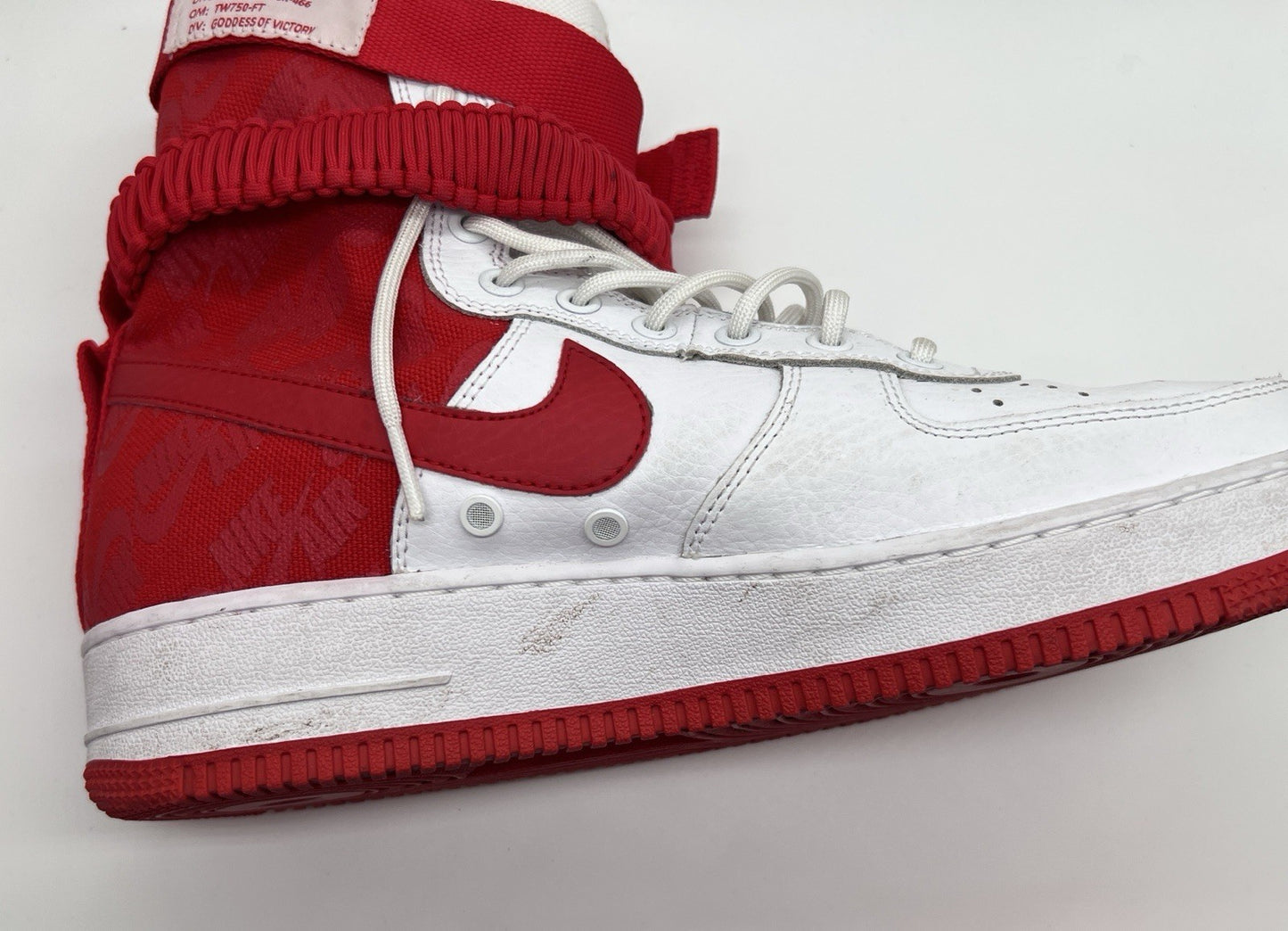 Men’s Size 10 - Nike SF Air Force 1 High White University Red