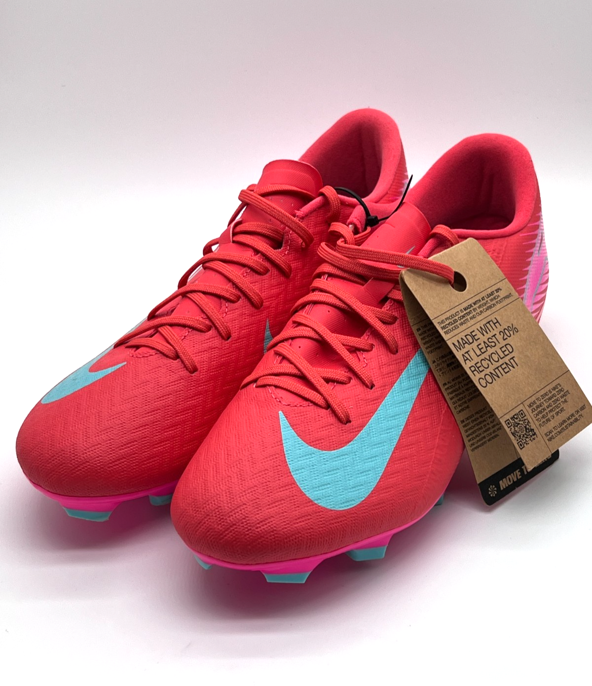 Nike Mercurial Vapor 16 Pro FG Ember Glow FQ8685-800 Men's Size 8.5 Cleats #72B