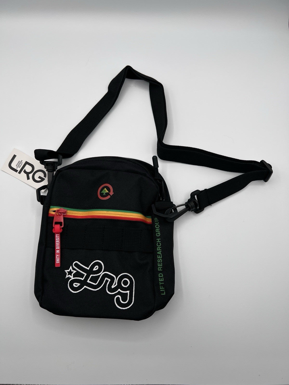 LRG Remix Utility Crossbody Bag Black Multi Shoulder Bag New With Tags