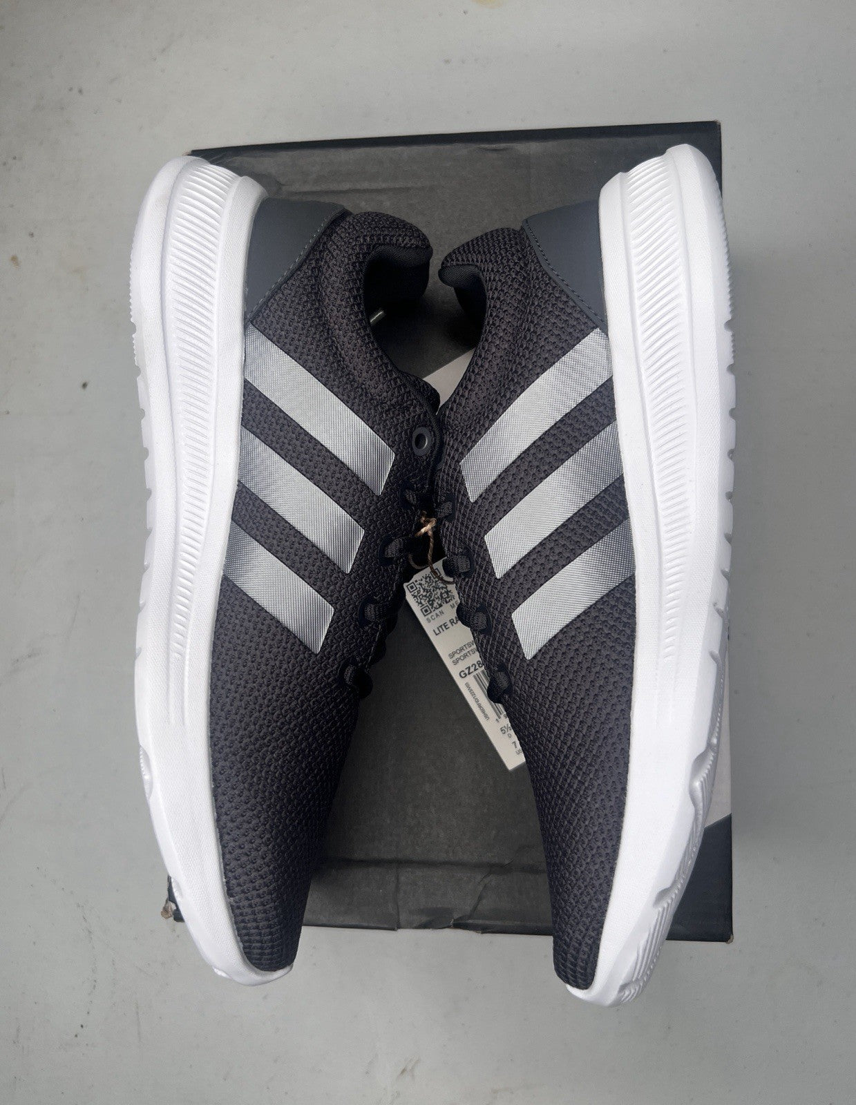 Adidas Lite Racer CLN 2.0 GZ2815 Women’s Size 7 Black White Running Shoes NEW