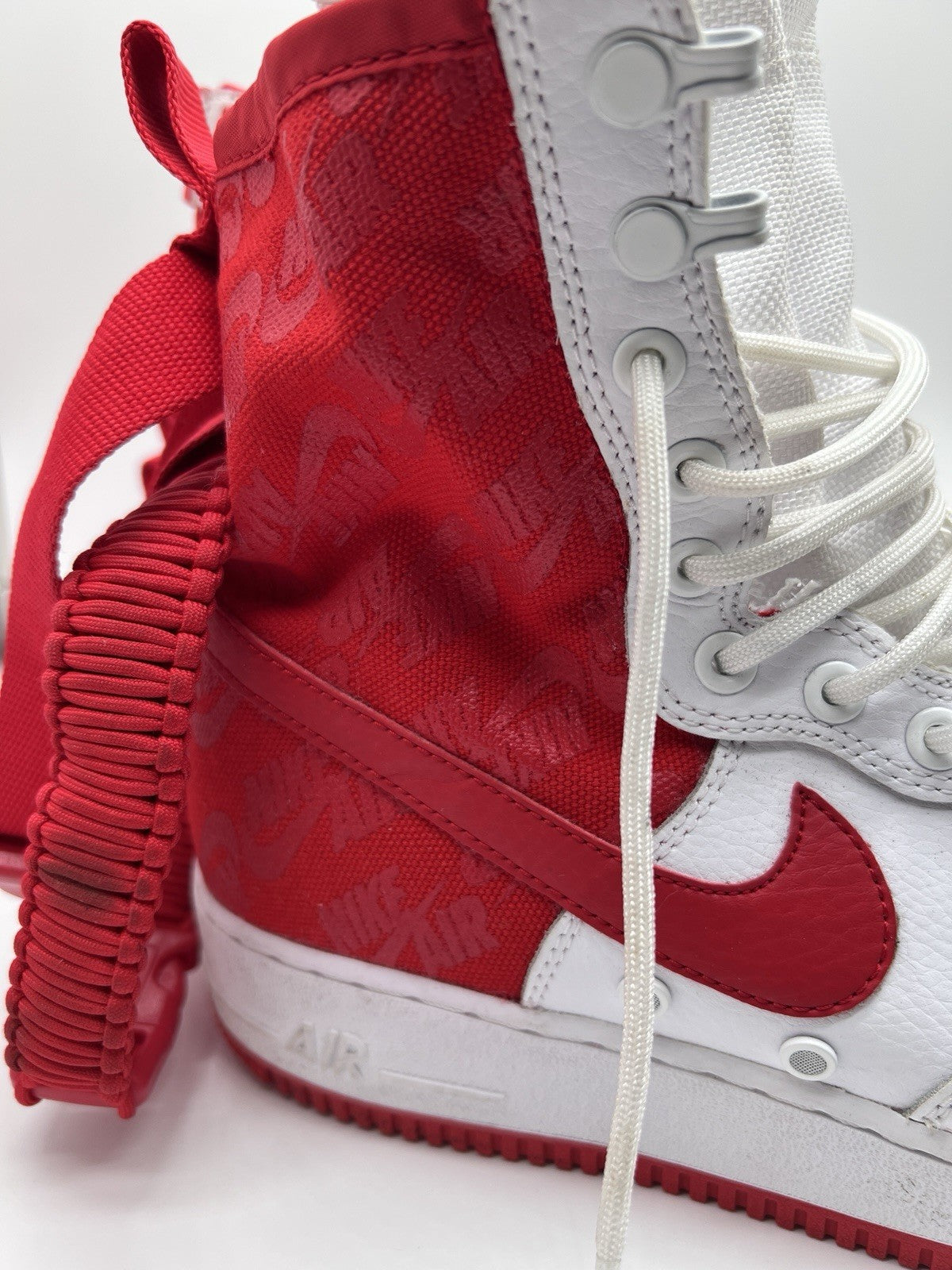 Men’s Size 10 - Nike SF Air Force 1 High White University Red