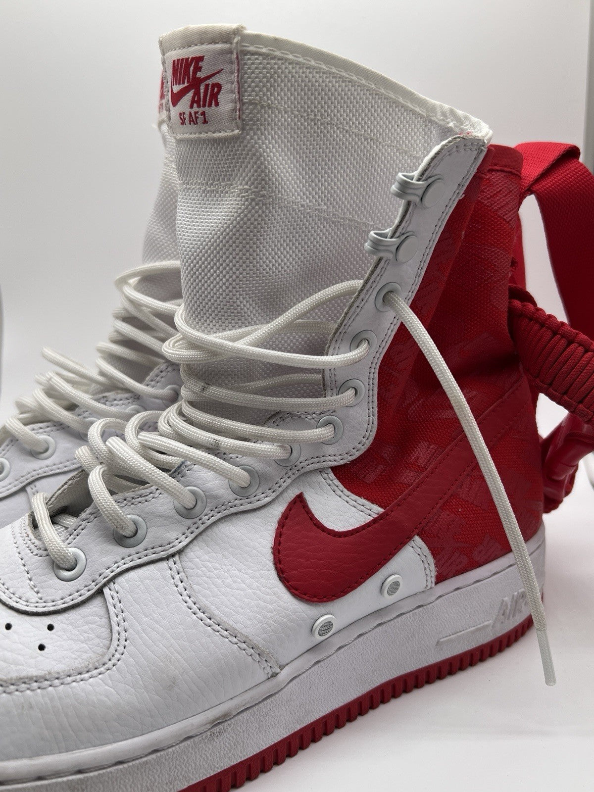 Men’s Size 10 - Nike SF Air Force 1 High White University Red