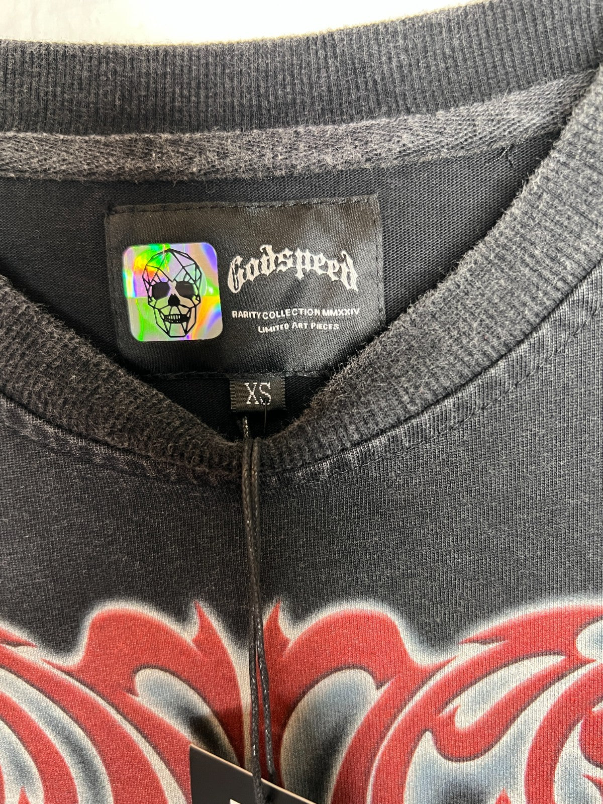 Godspeed Thoroughbred LS T-Shirt Black Wash 370/555 Size XS NWT Numbered