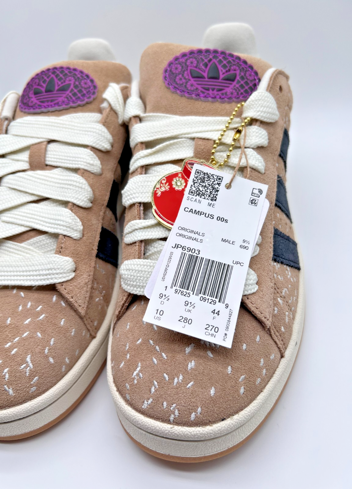 adidas Campus 00s Dia De Muertos JP6903 Warm Sand Mens 10 NEW With Box