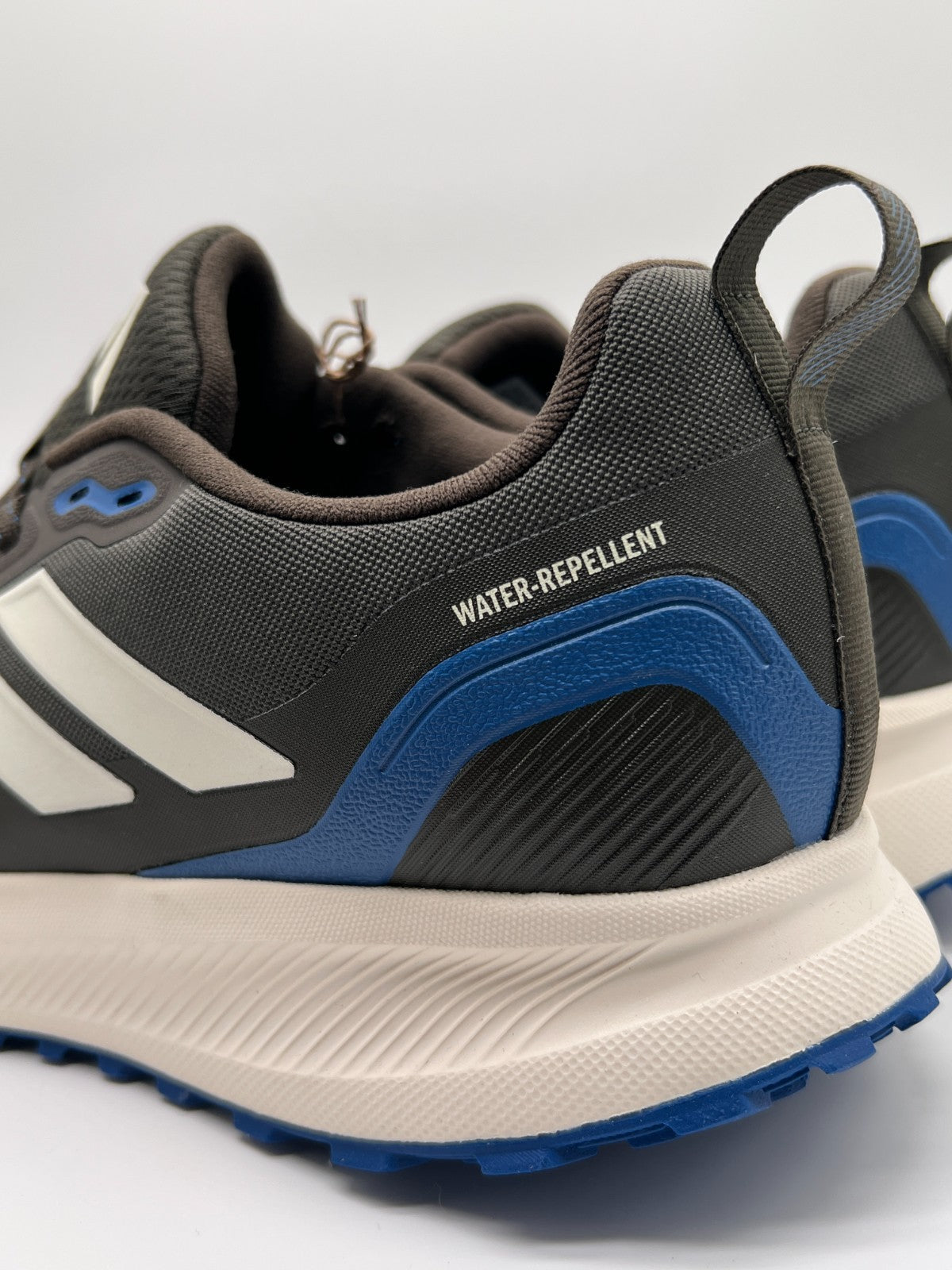Adidas Runfalcon 5 TR Men’s 11.5 Gray Blue Trail Running Shoes JQ6958 NWT