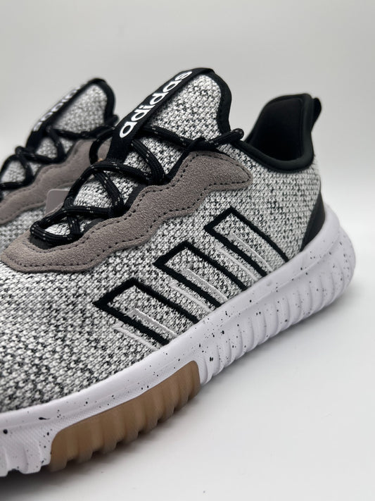 Adidas Kaptir Flow 2.0 White Black Knit Sneakers JR8505 Women's 7.5 New