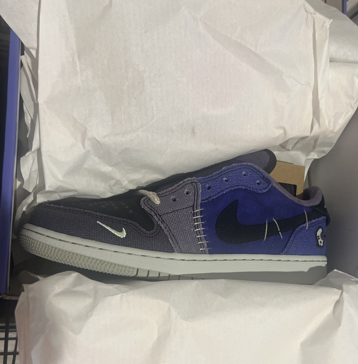 7Y Zion Williamson x Air Jordan 1 Retro Low OG 'Voodoo Alternate' IH2725-500