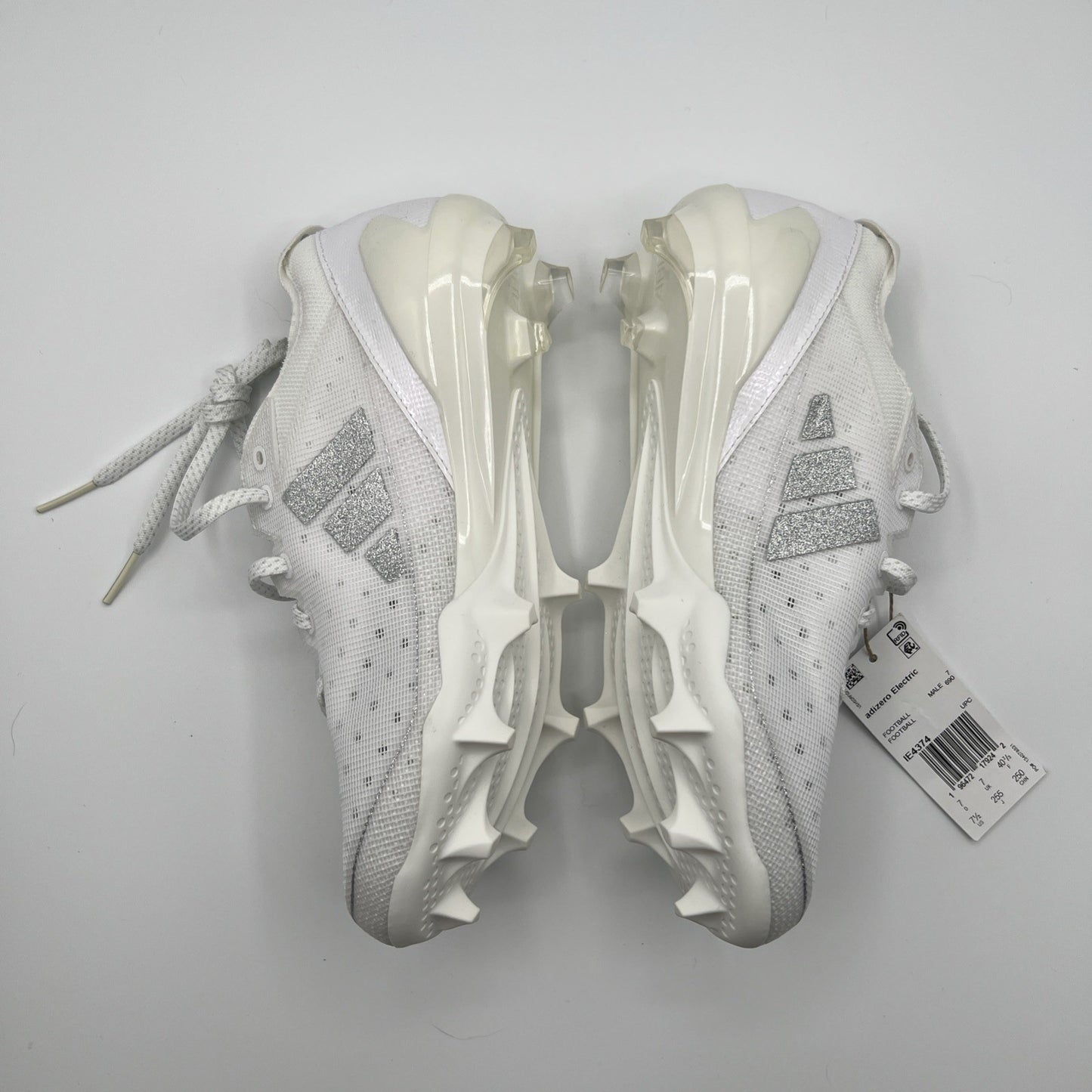 adidas Adizero Electric Football Cleats White Silver IE4374 Men’s 7.5 New