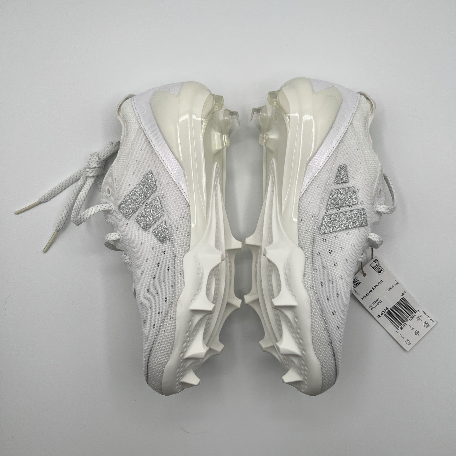 adidas Adizero Electric Football Cleats White Silver IE4374 Men’s 7.5 New