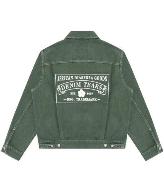 Denim Tears x Levi’s ADG Type-2 Green Denim Jacket Men’s Medium NEW