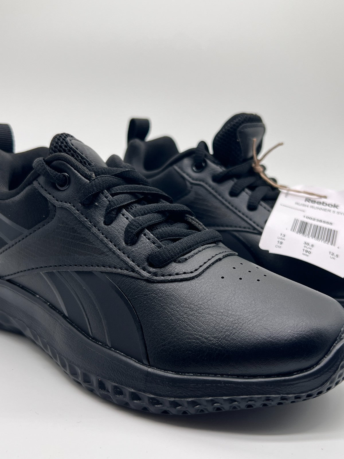 Reebok Rush Runner 5 SYN Kids Black Running Shoes Size 13C New with Box