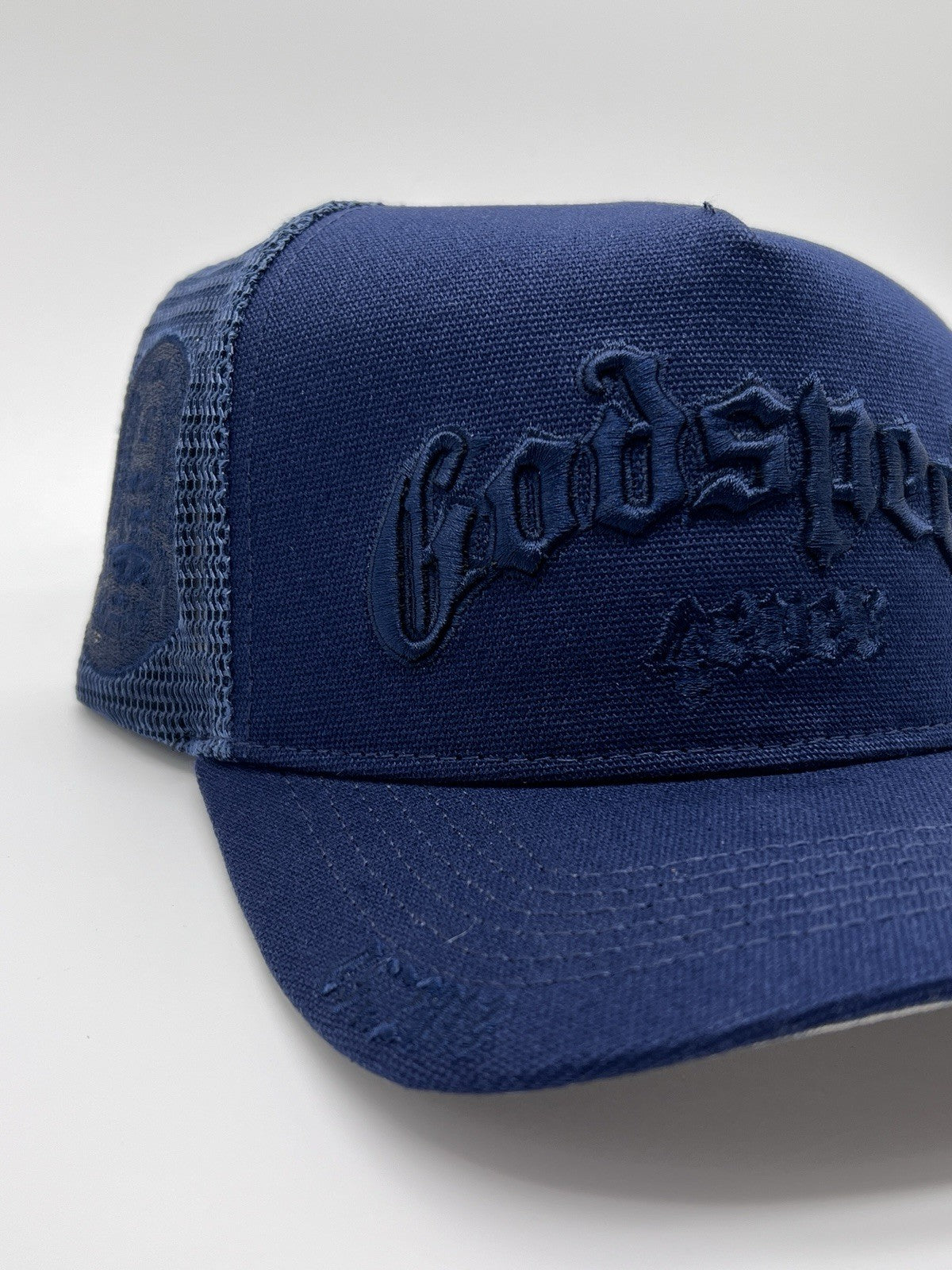 Godspeed Trucker Hat Navy Mesh Snapback OSFA New Authentic