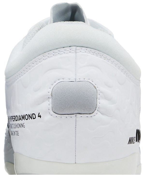 Nike HyperDiamond 4 Elite Women's Softball Metal Cleats White CZ5917-102