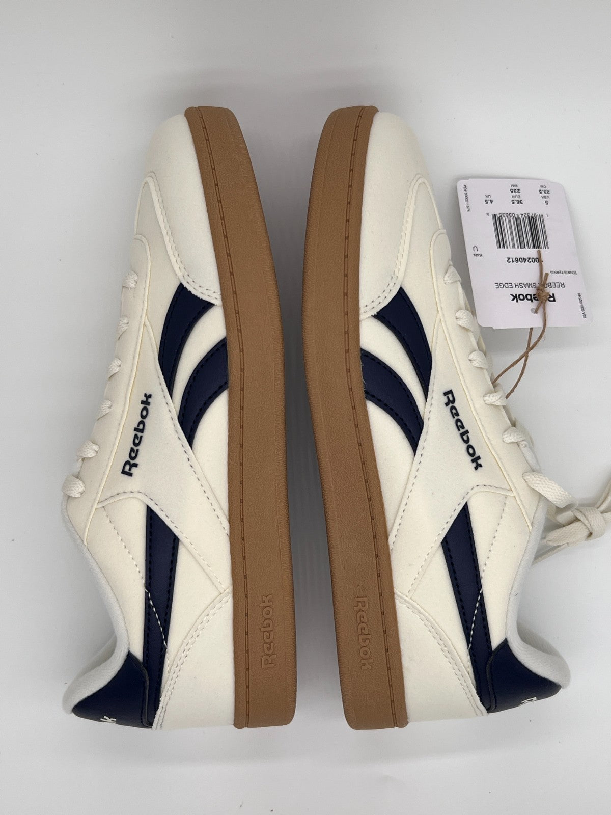 Reebok Smash Edge Navy Blue, Gray, & Off White Men’s Size